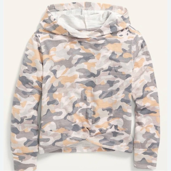 Old Navy Other - Old Navy Girls Twist-Front Pullover Hoodie Size 8M